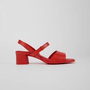 New Camper 'Katie' red leather sandals 37